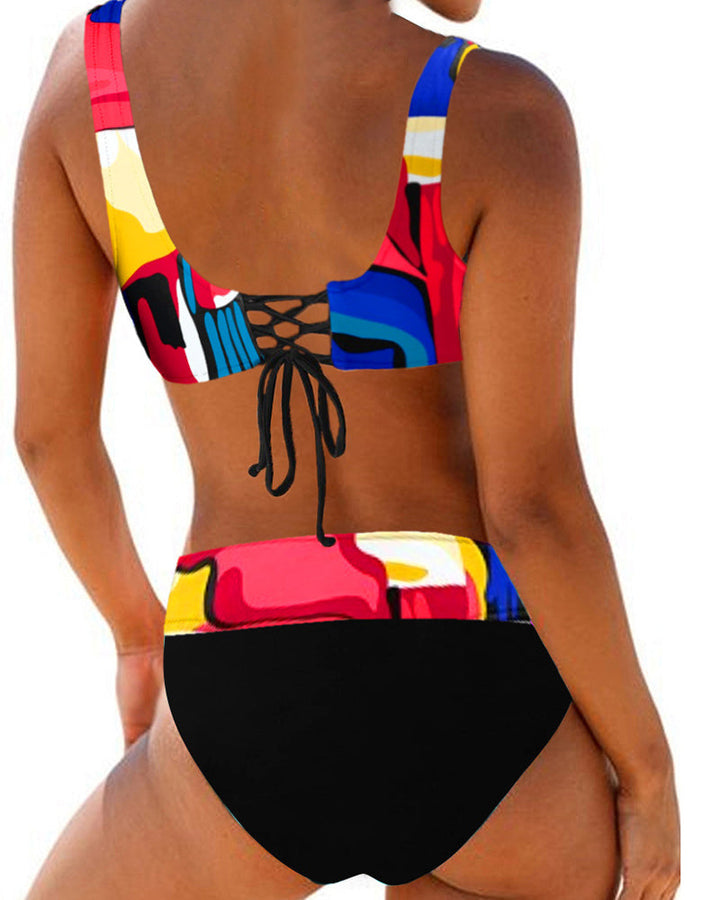 Eva - Pestré Farebné Bikini