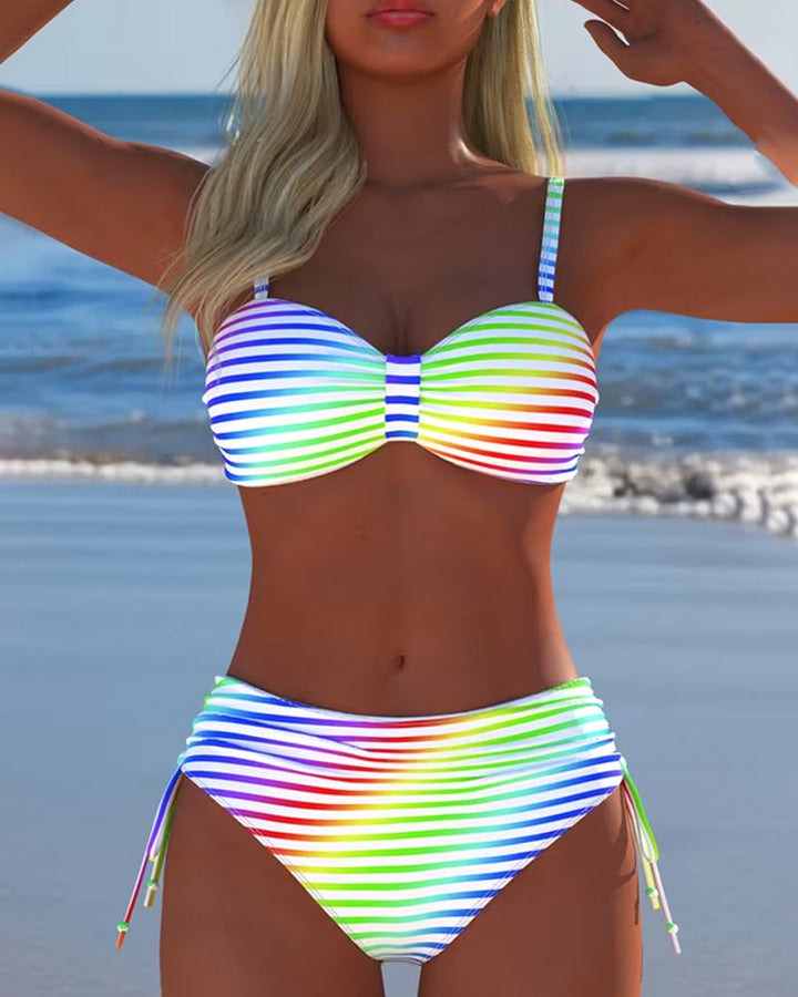 Anete - Pruhovaný Letný Bikini