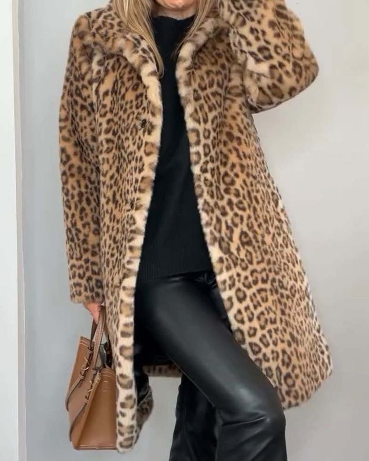 Lysa | Elegantný Leopardí Kabát
