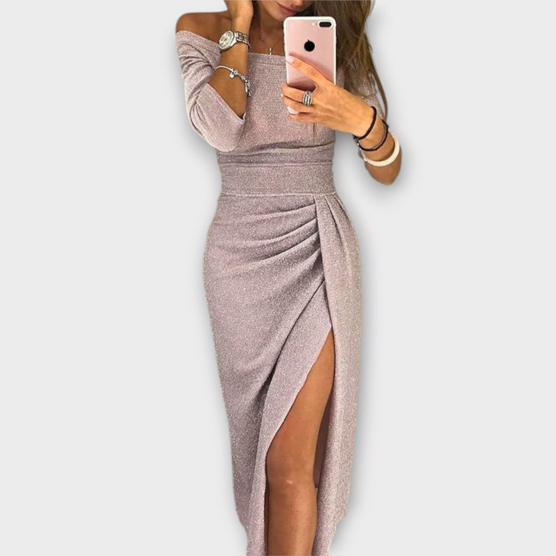 Lena | Elegantná šaty bez ramienok