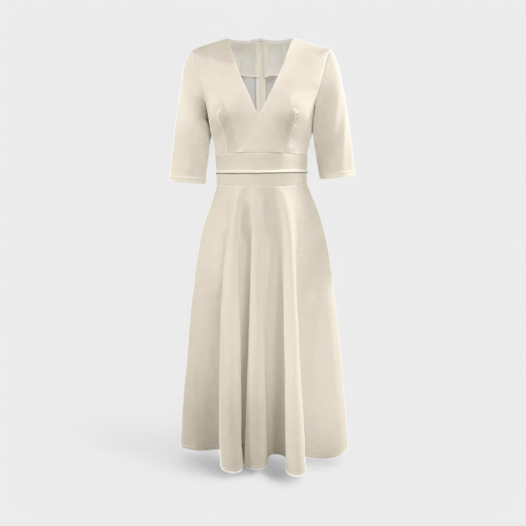 Helena | Elegantné šaty s V výstrihom