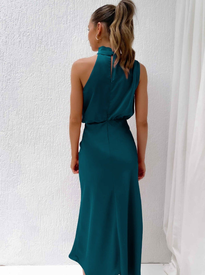 Irene | Elegantná modrá halter sukňa