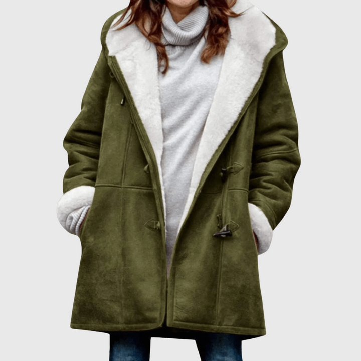 Jae | Teplý Suede Fleece Jesenný Kabát
