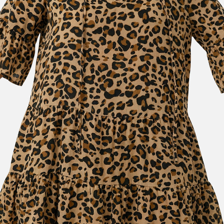 Alexandra | Midi šaty s leopardím vzorom