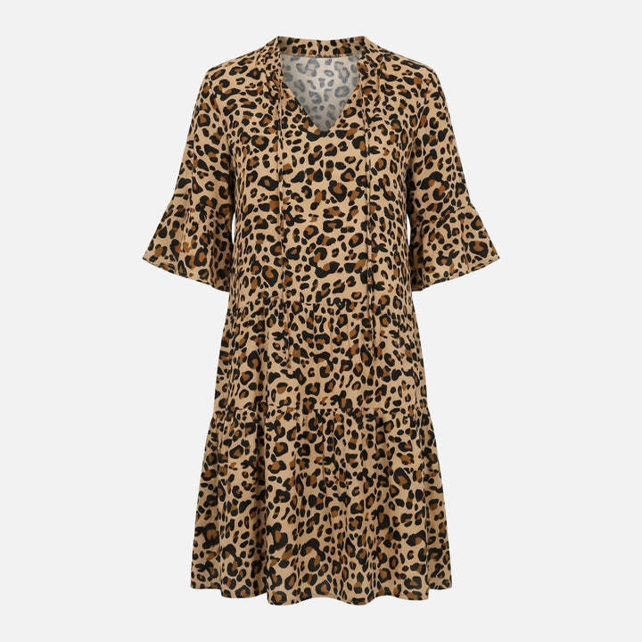 Alexandra | Midi šaty s leopardím vzorom