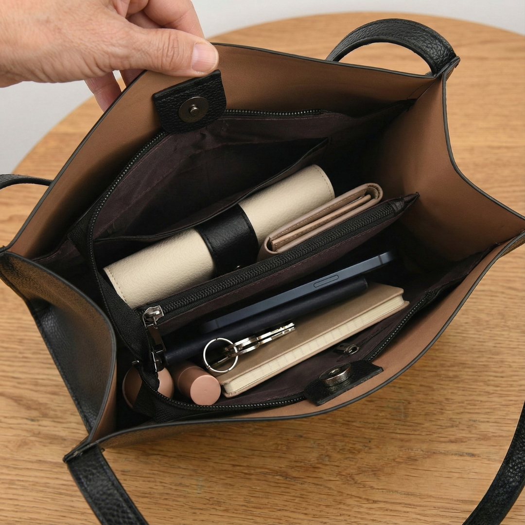 Elena™ | Elegantná kožená crossbody kabelka