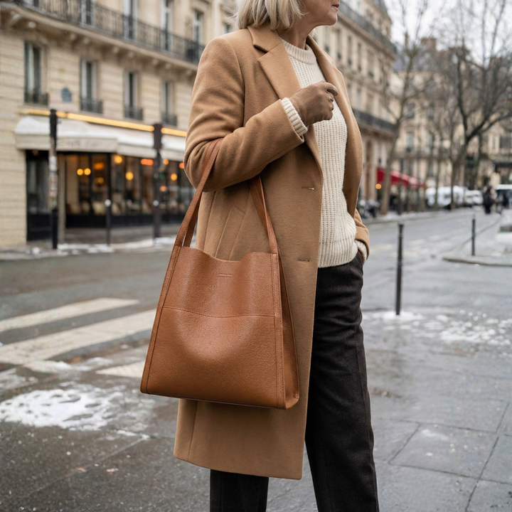 Elena™ | Elegantná kožená crossbody kabelka