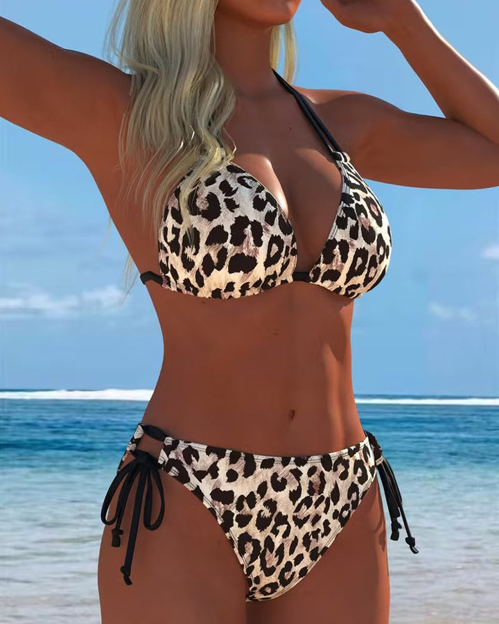 Sabíne - Vzorovaný Bikini s Halterom