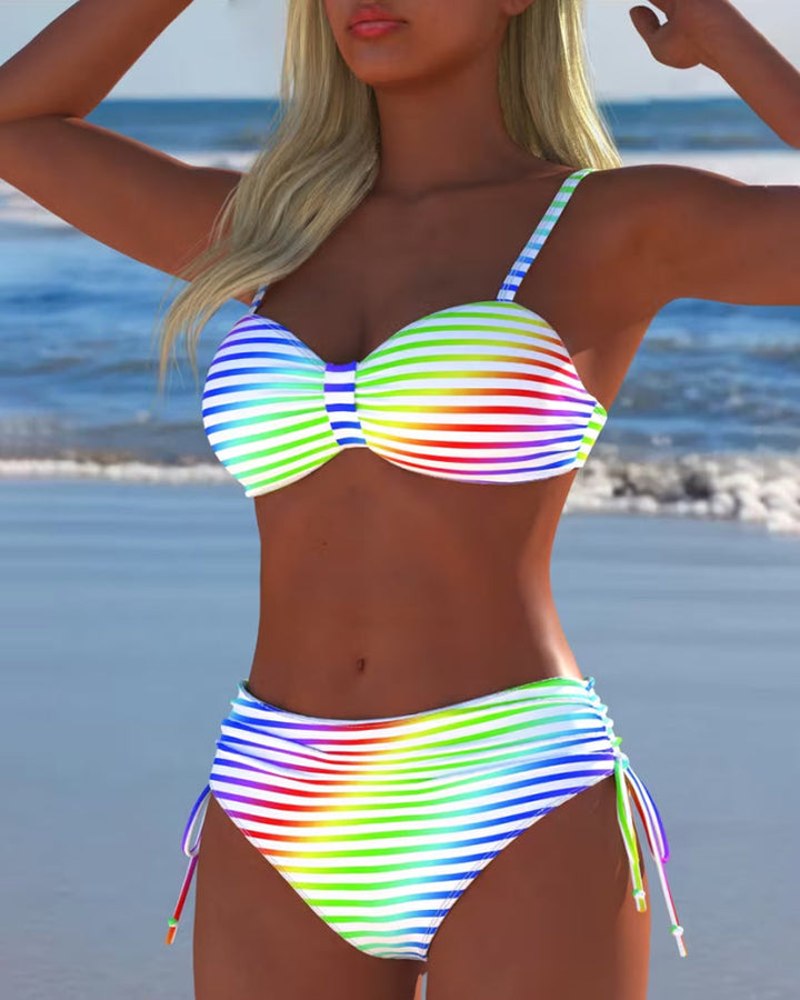 Anete - Pruhovaný Letný Bikini