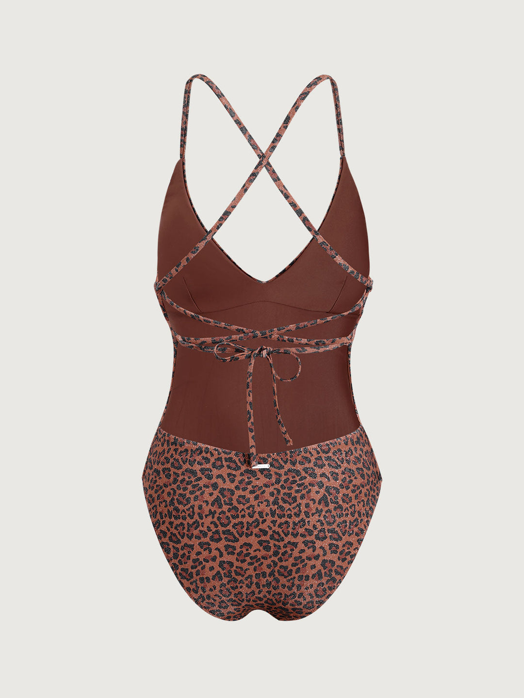 Leopardí vzor Lurex jednodielne plavky