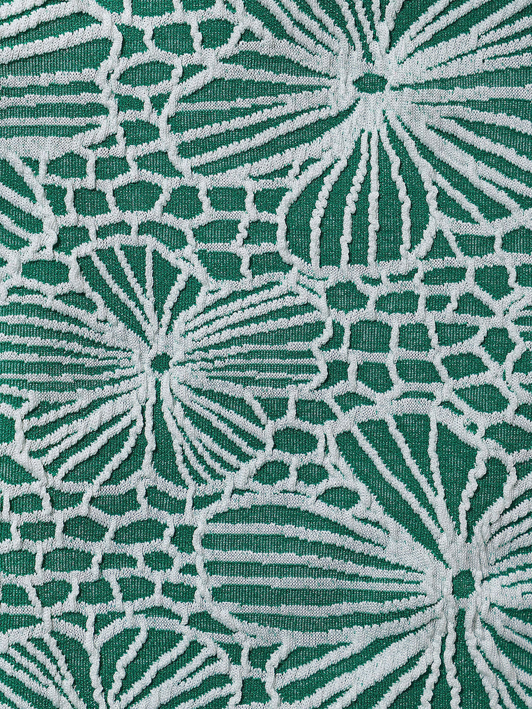 Zelený Jacquard Surf Krátky Rukáv