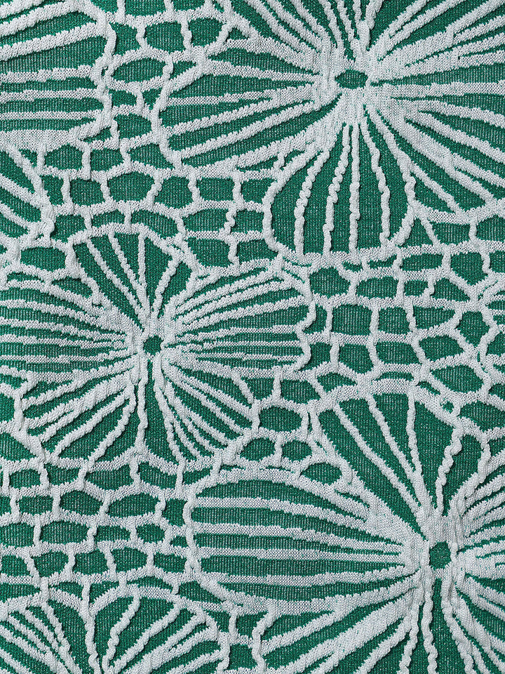 Zelený Jacquard Surf Krátky Rukáv