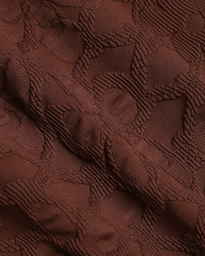 Tmavá káva Spaghetti Strap Crop