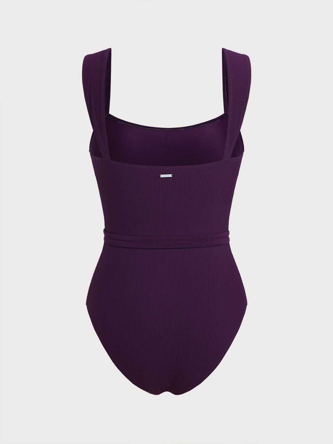 Fialový odnímateľný pás One-Piece plavky