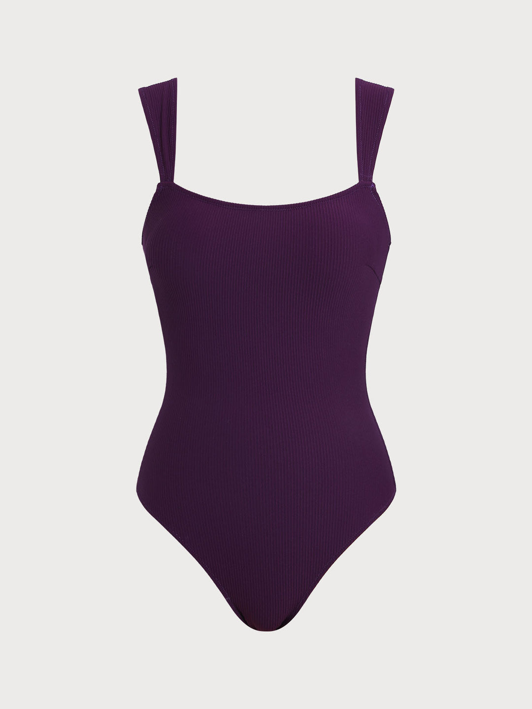 Fialový odnímateľný pás One-Piece plavky