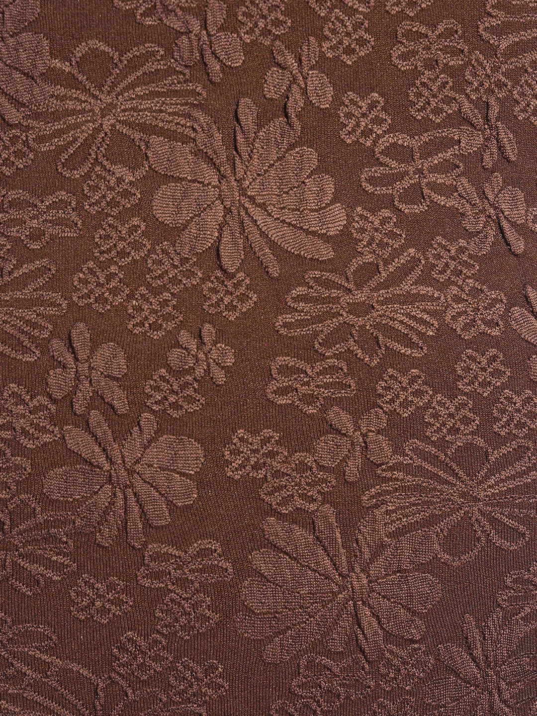Kávové Jacquard plážové šortky s bočným viazaním